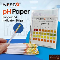 Nesco pH Paper 0-14 Indicator Strips Tester Meter Kertas Lakmus Universal Test Litmus Alat Tes Ukur 