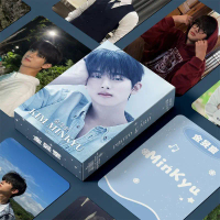 55 ชิ้น/กล่อง นักแสดงชาวเกาหลีใต้ KIM MINKYU Holographic Photocard Drama Bitch X Rich Eun Saem SOLO 