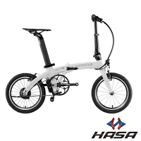 HASA赫速 SEF16 16吋單速5段電動輔助//鋁合金前叉//摺疊自行車-白