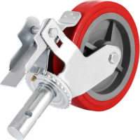 Scaffolding Wheels Set of 4, 8" -  Casters Heavy Duty 3200 Lbs Per Set Locking Stem Casters Brake for Scaffold Shelves Workbench