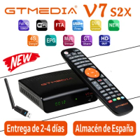 DVB-S/S2 Gtmedia V7 S2X Satellite Receiver Upgraded by GTmedia V7S HD With USB WIFI Digital Receptor H.265 Freesat V7 S2X No app