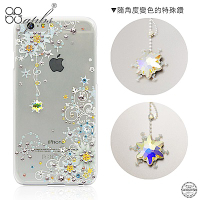 apbs iPhone6s/6 Plus 5.5吋 施華洛世奇彩鑽手機殼-雪絨花