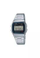 Casio Men's Vintage A158WA-1 Stainless Steel Band Digital Watch