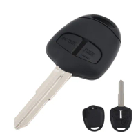 2 Buttons Car Remote Key Shell Case Replacement Fit for Mitsubishi with MIT8 Blade