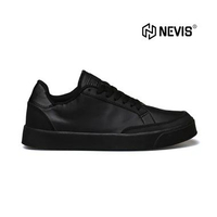 Sepatu Sneakers Casual Pria Smith Full White Putih Polos 42 SMITH - FULL BLACK