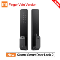 2024 New Xiaomi Smart Door Lock 2 Finger Vein Version Fully Automatic Doorbell NFC Fingerprint Unlock Work with Mi Home APP