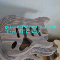 free shipping new electric guitar body with zebra wood body 1664