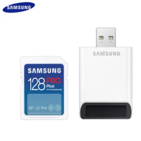 SAMSUNG PRO Plus SD Memory Card 128GB 256GB 4K U3 V30 EVO Plus Flash Memory SD Card 32GB 64GB SD Cards 512GB For Camera