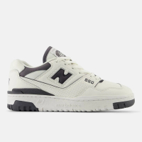 NEW BALANCE 女 休閒鞋 運動 復古 B楦 NB 550 皮革 穿搭 白 深灰(BBW550BH)