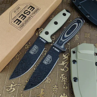 ESEE4 Fixed Blade Knife with Kydex Sheath Multifuctional Outdoor Survival Tools Pocket Knife EDC Str