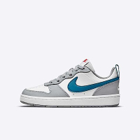 Nike Court Borough Low 2 GS [BQ5448-117] 大童 運動休閒鞋 舒適 穿搭 灰 藍