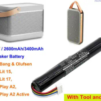 CS 7.4V 2600mAh/3400mAh Speaker Battery for Bang&amp;Olufsen BeoLit 15, BeoLit 17, BeoPlay A2, BeoPlay A2 Active