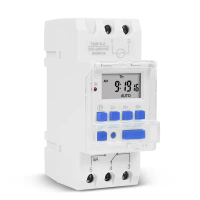 Suis Masa Digital Boleh Aturcara, SINOTIMER TM919A-2, Kawalan Pemasa, AC 220V, 16A, Pemasangan Rel D