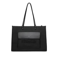 SALE STEVE MADDEN BENCE TOTE BAG BLACK