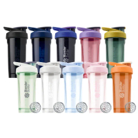 【Blender Bottle】〈Strada Tritan〉按壓式防漏搖搖杯828ml SGS認證(BlenderBottle/運動水壺/搖搖杯)