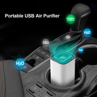 Air Purifier For Car Portable Air Purifier With Hepa Deodorant Filter Household Air Purifier Smart Home Kits Auto Accessories