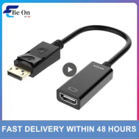 to HDMI-compatible Cable 4K 30Hz DisplayPort to Adapter Display Port Video Audio for PC HDTV Projector Laptop