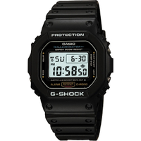 CASIO卡西歐 G-SHOCK 經典DW-5600系列電子腕錶 送禮推薦-黑/42mm DW-5600E-1