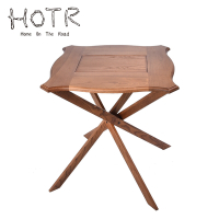 HOTR 麻雀 戶外桌椅折疊桌 實木露營桌子 野餐桌裝備-麻將桌