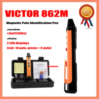 VICTOR 862M Magnetic Pole Identification Pen Magnet North and South Polarity Discrimination Pen Pocket and Portable Pen.