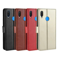 New For Huawei nova 3i Case Huawei nova3 Retro Wallet Flip Style Glossy PU Leather Cover For Huawei 