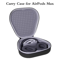 Vococal Portable Headphone Storage For AirPods Max Smart Hibernate Mode Shockproof Travel Carrying Case Headset Cover Hardbag