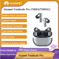 Original Huawei Freebuds Pro Qi Wireless Charge Bluetooth Earphone Dual Devices Connection ANC Headphone Headset