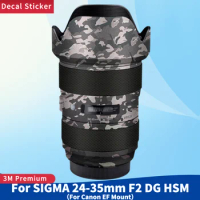 For SIGMA 24-35mm F2 DG HSM for Canon EF Mount Camera Lens Skin Anti-Scratch Protective Film Body Protector Sticker 24-35/f2