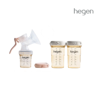 【hegen】  手動擠乳萬用組(手動擠奶器+萬用瓶240ml 雙瓶組)