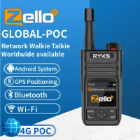 PTT Zello 4g Sim Card WiFi Network Cell Phone Radio Long Range 100 Miles Professional Walkie Talkie