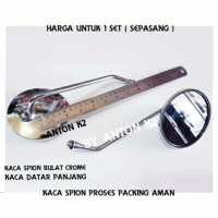 COD - KACA SPION VARIASI MOTOR FAZZIO/YAMAHA FAZZIO/MIO FINO BULAT CROME