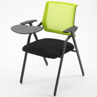 培訓椅（帶桌板） 折疊培訓椅帶寫字板椅子辦公室職員會議椅帶桌板學生聽課桌椅一體『XY31544』