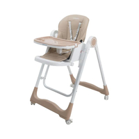 เก้าอี้กินข้าวเด็ก 2 in 1 รุ่น Swing High Chair (สีน้ำตาล)