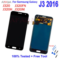 LCD SM-J320FN/F/M/H/DS For Samsung Galaxy J3 2016 J320 J5 2015 J300 LCD Display Touch Screen J320F J