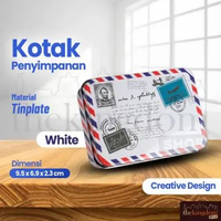 Jumidor JD-SH190 Tinplate Cases Creative Design Kotak Tempat Perhiasan Sabun Kuat Gambar White