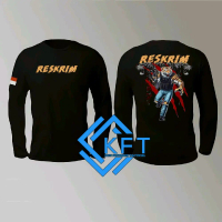 BAJU KAOS ATASAN MACAN RESKRIM / RESERSE / POLRI / POLISI / TACTICAL / LENGAN PANJANG / LENGAN PENDE