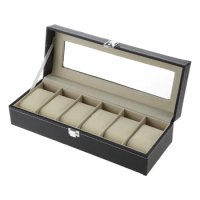 Multi-Functional Watch Travel Storage Box One Word Lock for Case Display Holder Accommodate Different Size Wat C1FC