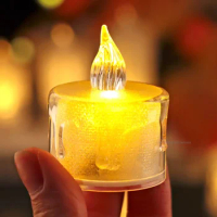 LED Tea Light 1/4/6PCS Flameless Candles Lights Tealights Battery Powered Romantic Wedding Home Decoration Candles Warm White