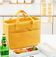 日本可加熱飯盒保溫袋手提飯包學生帶飯USB加熱袋子鋁箔便當發熱 全館免運