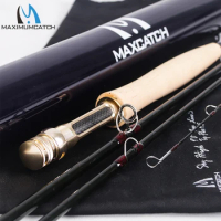 Maximumcatch Skyhigh Fly Rod IM12 Toray Carbon Super Light Fast Action Fly Fishing Rod with Carbon Tube 2-8WT 6-10FT 3-4Sec