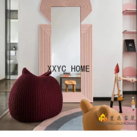 zqFull-Length Mirror Landing Home Wall Mount Creative Personalized Decoration Fitting Dressing Mirror