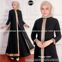 Baju Gamis Turkey Mega store Abaya Bordir Dress Muslim Wanita Gamis Jubah Turkey Jumbo Abaya Syari