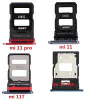 50Pcs/Lot， Micro Nano SIM Card Holder Tray Chip Slot Holder Adapter Socket For Xiaomi Mi 11 Mi 11T Mi 11 Lite Mi 11 Pro