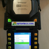 DHL Free Shipping TOP technology Single Fiber Arc Fusion Splicer Comway C10 with fiber cleaver