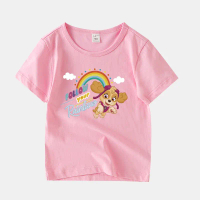 Áo thun cổ tròn tay ngắn cho bé Paw Patrol sẵn hàng 8 màu