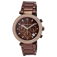 『Marc Jacobs旗艦店』美國代購 MK5578 Michael Kors  咖啡時尚晶鑽三眼計時腕錶
