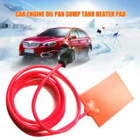 Car Engine Oil Pan Sump Tank Heater Pad Silicone Oil Heating Pad Engine Oil Tank Wear Protect With EU Plug 220V