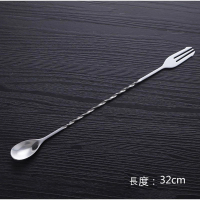 不銹鋼吧勺調酒勺調酒器攪拌棒（32cm吧勺-【2個裝】） 