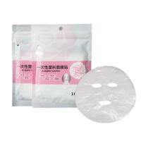 100pcs Plastic Film Skin Care Full Face Cleaner Mask Paper Natural Disposable Plastic Paper Masks Facial Beauty Healthy Tool