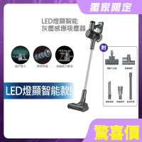 HERAN 禾聯 LED燈顯智能灰塵感應25Kpa無線吸塵器-HVC-35SC010-(全新升級款momo獨家/吸塵/除蹣)